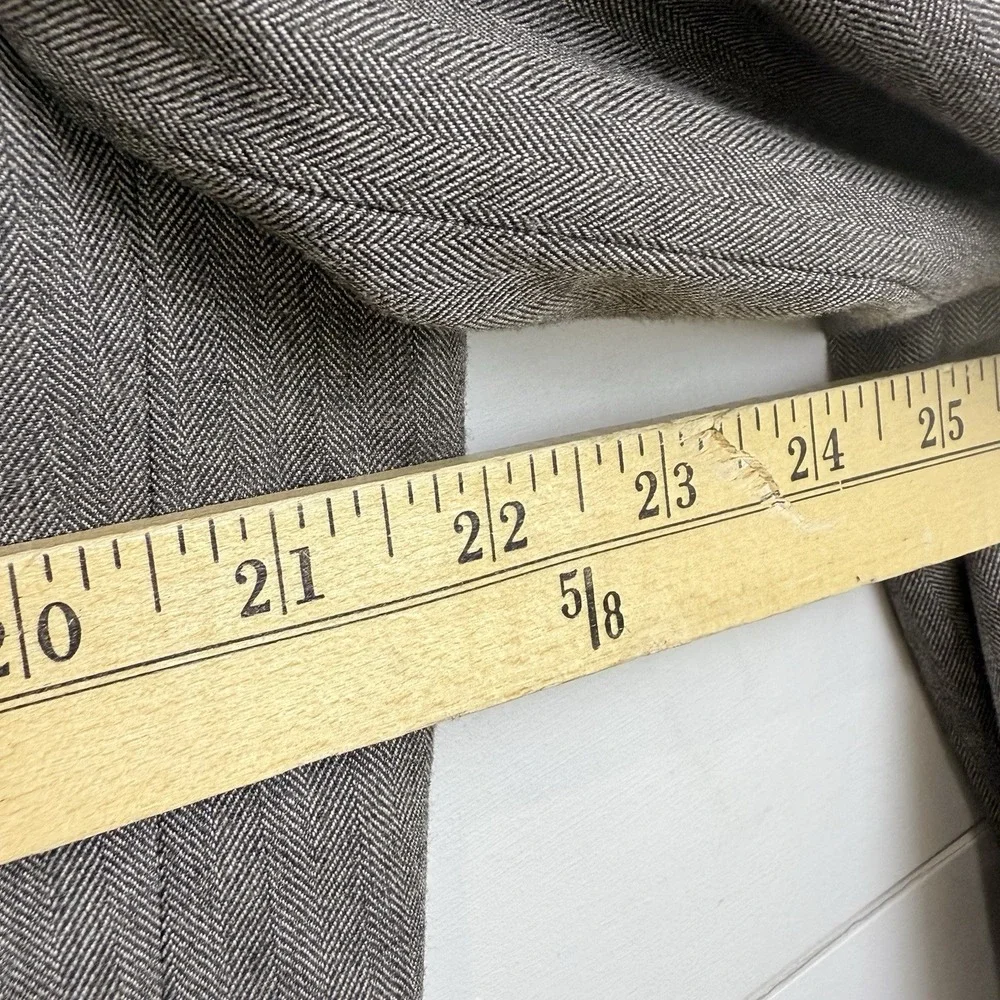 BANANA REPUBLIC TAILORED SLIM‎ FIT HERRINGBONE MUSHROOM BLAZER Men 42R